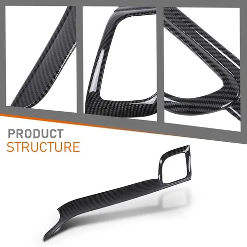 Vista 6 de CROSSDESIGN Biseles de fibra de carbono compatible con Jeep Grand Cherokee 2011-2021