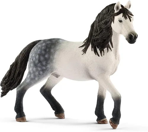 Vista 5 de Schleich Horse Club, figurilla de animal, juguetes de caballo para niñas y niños de 5 a 12 años, semental Akhal-Teke, edades 5+