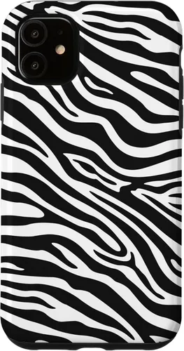 Vista 5 de Funda con estampado de piel animal de cebra para iPhone 15
