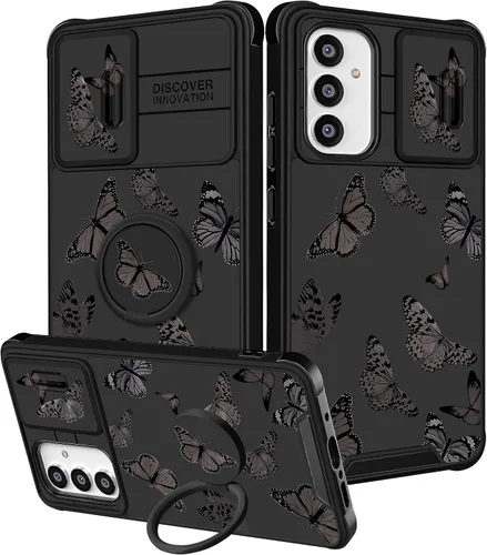 Vista 203 de Funermei para Samsung Galaxy Z Flip 4 Funda - Funda de Teléfono Bonita para Mujeres y Niñas con Mariposas Bonita Estética Femenina Diseño