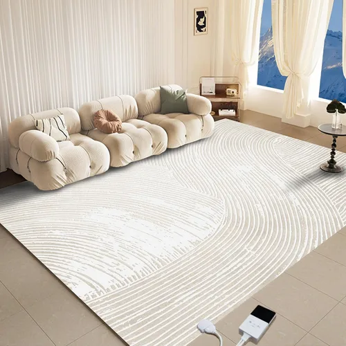 Vista 9 de Alfombra Eléctrica Calefactora de 35 x 55 pulgadas, Alfombra de Calefacción de Felpa Suave, Tapete Calefactor para Piso con Temporizador