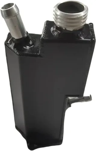 Vista 2 de Depósito de tanque de dirección asistida de aluminio compatible con Mazda MX5 NC Miata MK3 2006-2015 negro