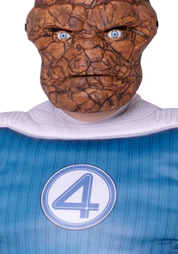 Vista 5 de Disfraz Deluxe para Hombre de La Cosa de Fantastic Four Multicolor
