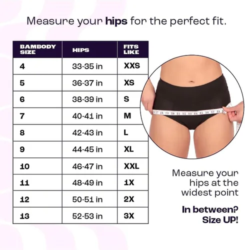 Vista 5 de Bambody Bragas absorbentes, ropa interior de época para mujeres y adolescentes, a prueba de fugas, suaves, cómodas, transpirables