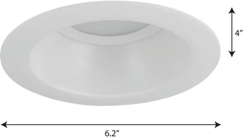 Vista 3 de Progress Lighting Empotrable LED de 5" para carcasa de 5" (P84-LED), blanco satinado Estampado blanco satinado