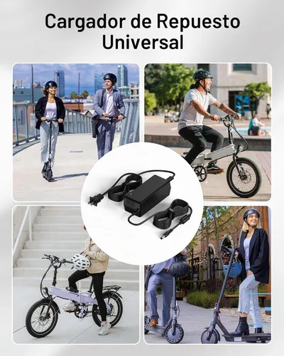 Vista 7 de WUKUR - Cargador eléctrico de scooter de 54.6 V 2 A, 5 conectores para baterías de litio de 48 V, compatible con Lectric XP 2.0/3.0, para Ecotric