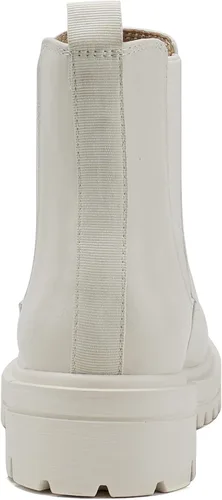 Vista 2 de Soda Pilot Botines Chelsea de tacón bajo para mujer, con doble elástico