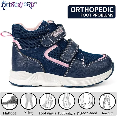 Vista 2 de Zapatos ortopédicos para niños pequeños, tenis correctivos de alta calidad para niños y niñas con soporte de arco y tobillo, suela antideslizante
