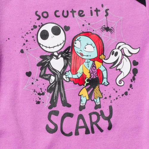 Vista 5 de Disney Nightmare Before Christmas Zero Sally Jack Skellington - Conjunto de traje de 3 piezas para niñas y bebés