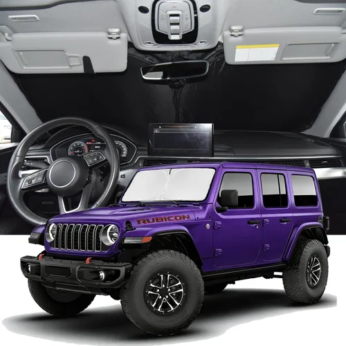 Vista 30 de Parasol para Toyota 4Runner 2010-2024 2025 - Cubierta de Parasol para Parabrisas - Sombra de Ventana Frontal de 4 Capas para 4-Runner de Ajuste