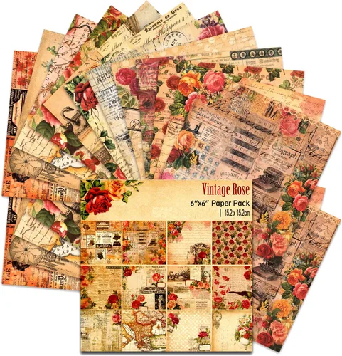 Vista 21 de BLEDS Papel de álbum de recortes, bloc de 24 hojas de papel para álbumes de recortes de manualidades de 12x12 pulgadas con patrón de galaxia