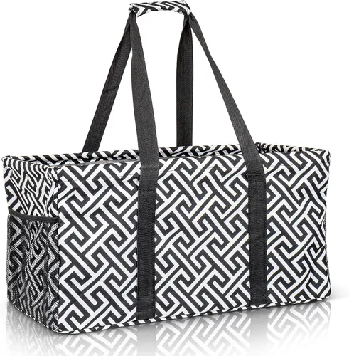 Vista 21 de Bolsa de utilidad extra grande de Lucazzi - Bolsa de playa grande plegable sobredimensionada, excelente para la piscina con marco resistente