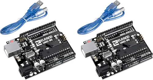 Vista 9 de ELEGOO Placa UNO R3 ATmega328P con cable USB (compatible con Arduino) para Arduino