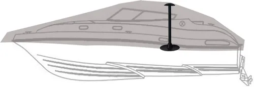 Vista 8 de NEXCOVER Soporte para cubierta de barco, paquete de 2 postes ajustables de ABS (12 pies a 54 pies), postes de cubierta de barco