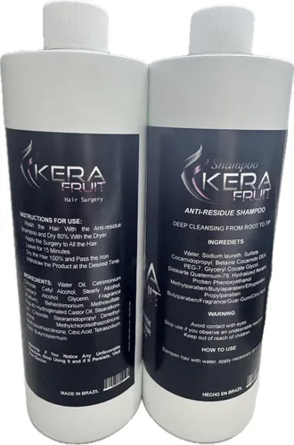 Vista 3 de KERA FRUIT Cirugia Capilar Para el Cabello Libre de Formol - Antifrizz Deep Hydratation - Reparación de Tratamiento Capilar - Resultados