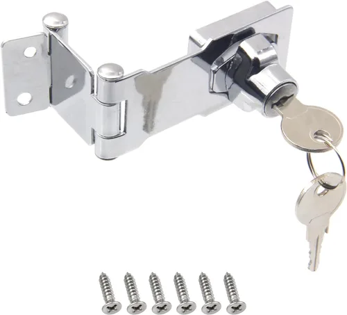 Vista 9 de 1 paquete de cerraduras rotativas con contraseña, plegable de acero inoxidable sólido 304, cerradura de cajón de escritorio, para cajones de 90