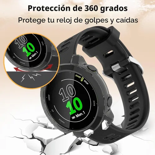 Vista 3 de Paquete de 3 protectores de pantalla de TPU suave para Garmin Negro + negro + negro