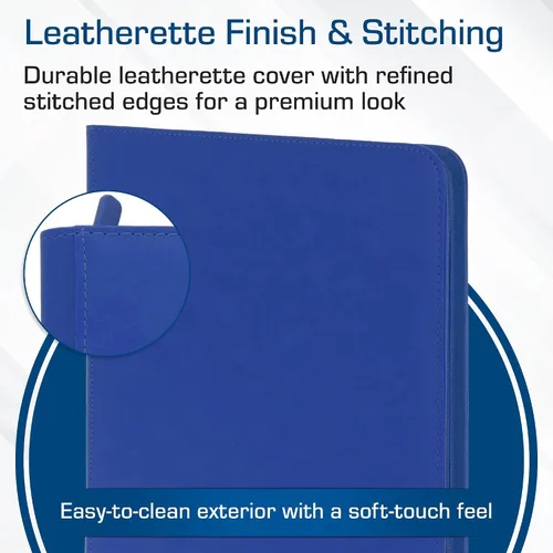 Vista 5 de BCW Z-Folio LX - Cartera con cremallera – Álbum de 12 bolsillos de cuero sintético azul premium – Cremallera segura – Capacidad de 480 tarjetas