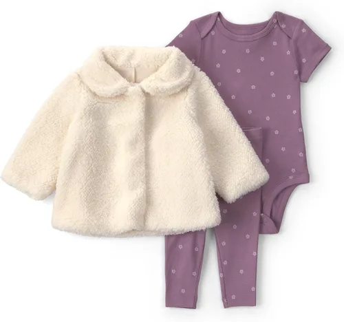 Vista 36 de Carter's Conjunto de pantalón de 3 piezas para bebé niña Floral verde
