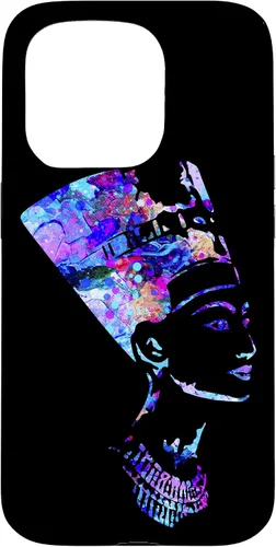 Vista 14 de Funda para iPhone 16 con diseño de reina egipcia Nefertiti