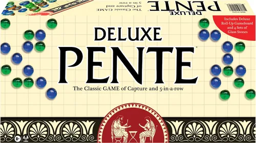 Vista 2 de Pente Deluxe, de Winning Moves Games USA, juego de estrategia familiar de captura de piedras para 2 a 4 jugadores, a partir de 8 años Capture