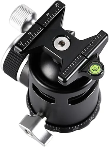 Vista 2 de SUNWAYFOTO Epic EB-44 - Cabezal de bola de trípode de 1.732 in y placa QR compatible con Arca Sunway