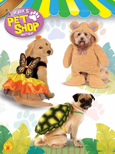 Vista 5 de Rubies Disfraz de mariposa monarca para mascotas para perros o gatos, pequeño