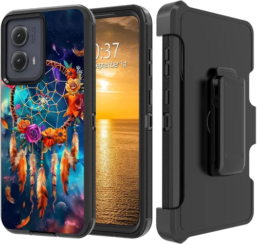 Vista 197 de Funda para Moto G Stylus 5G 2023 con funda de clip para cinturón y soporte, resistente de doble capa, resistente a prueba de golpes, para Motorola