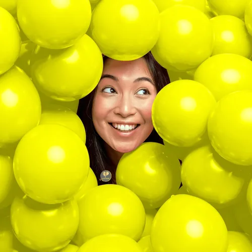 Vista 9 de AFTERLOON® - Mini globos de látex de goma natural, 50 unidades, color amarillo albaricoque, de 5 pulgadas, sin plástico, alternativo, color mate