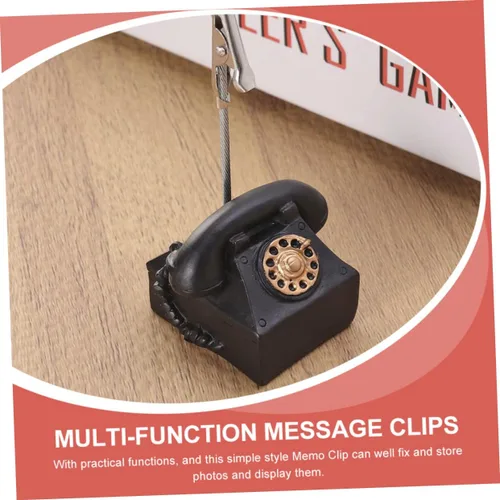 Vista 5 de Carpeta de mensajes de notas, clips de mensajes multifunción, soportes para números de mesa, clip de tarjeta de fiesta, soporte para fotos