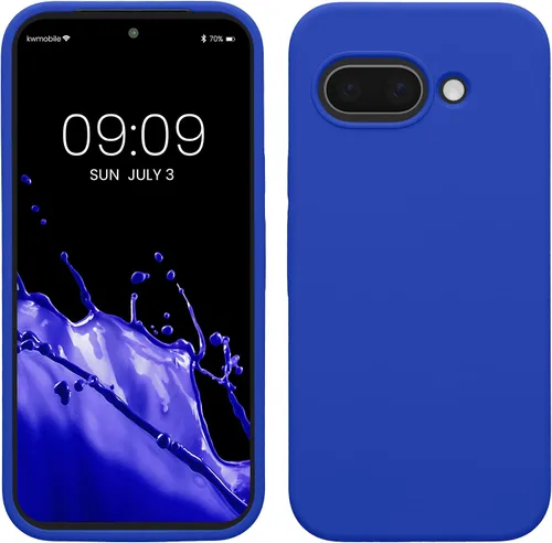 Vista 68 de kwmobile Funda Compatible con Google Pixel 6 Pro - Funda de Teléfono de Silicona TPU con Acabado Suave - Azul Caribe
