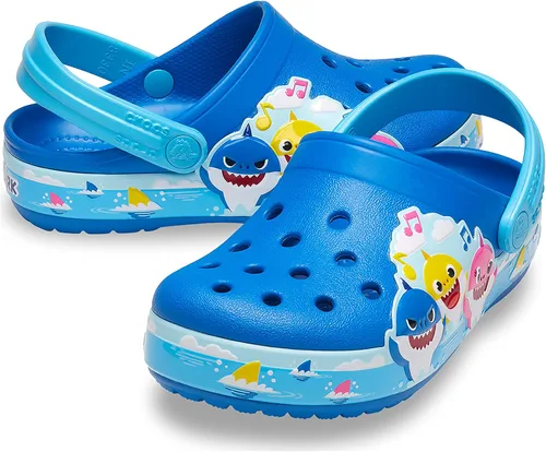 Vista 4 de Crocs Zuecos unisex para niños Fun Lab Baby Shark Band