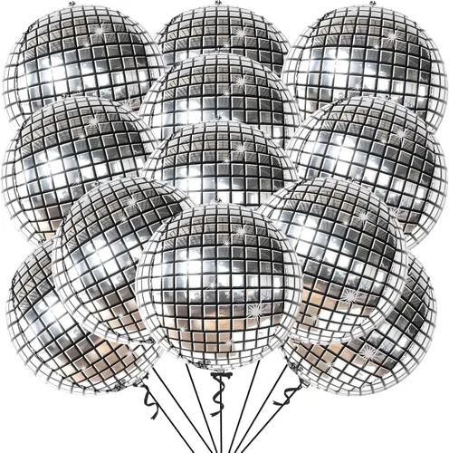Vista 20 de KatchOn, Globos redondos de Mylar negros enormes, 22 pulgadas, paquete