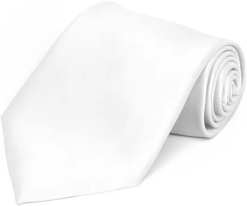 Vista 58 de tiemart Corbata de color sólido prémium Negro