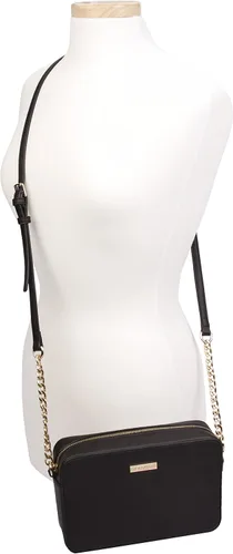 Vista 5 de Korvara Saffiano Crossbody Bag - Bolso bandolera para mujer pequeño de piel vegana Saffiano con cremallera superior
