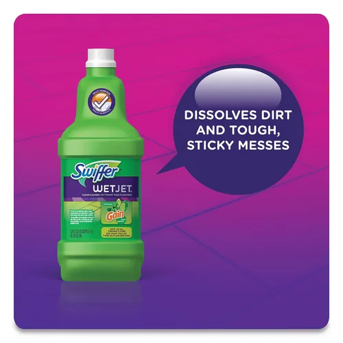 Vista 8 de Procter & Gamble Swiffer 77809 Wetjet System - Recambio de solución de limpieza, aroma original, botella de 1,25 L, 4/caja