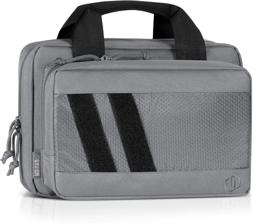 Vista 19 de Savior Equipment Specialist Series Tactical Double Scoped Handgun Firearm Case Pistol Bag For Outdoor Hunting Shooting Range, Lockable Compartment