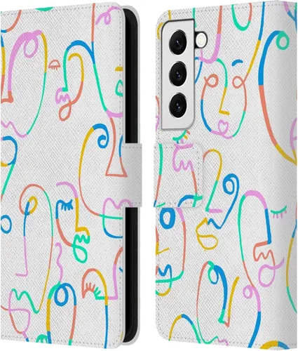 Vista 271 de Head Case Designs Officially Licensed Ninola Brushstrokes Multi Colorful Leather Wallet Case Compatible with Samsung Galaxy A07 4G