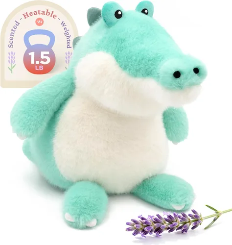 Vista 30 de IKASA Animal de peluche de pingüino para microondas, almohadilla térmica para mayor comodidad y calidez, calentable y refrigerable de 1.5 libras