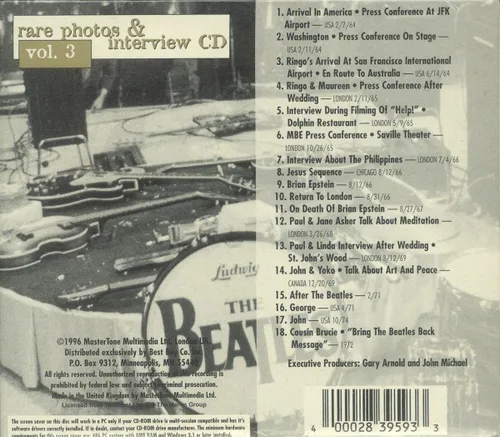 Vista 2 de Rare Photos & Interview CD Vol. 3