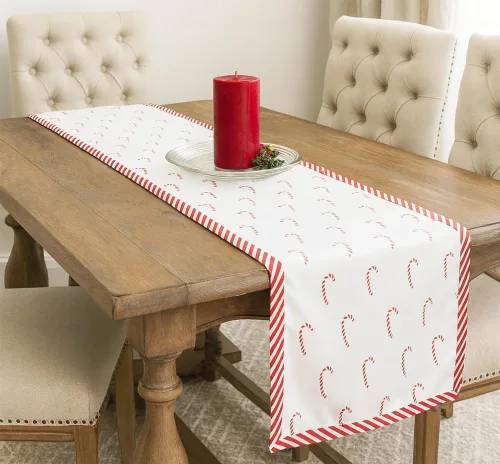 Vista 7 de Fennco Styles Bonbon Collection - Manteles individuales (14.0 x 20.0 in, 4 unidades), color rojo