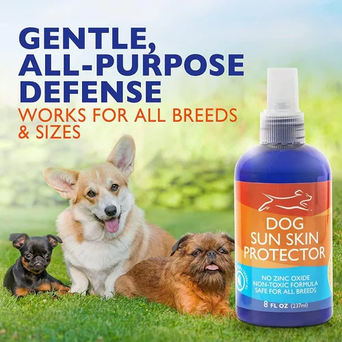 Vista 2 de Spray protector solar para perros, sin óxido de zinc, seguro para la piel y el pelaje, para todas las razas, 8 onzas Sun Protection Made Easy