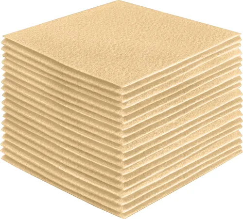 Vista 232 de FabricLA Hojas de fieltro acrílico para manualidades, cuadrados de fieltro precortados suaves de 4 x 4 pulgadas (3.9 in x 3.9 in), utiliza hojas