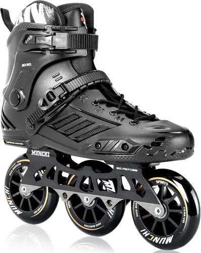 Vista 9 de Patines en línea de 3 ruedas para adultos, mujeres y hombres, ruedas profesionales para fitness al aire libre de 0.118 x 4.331 in, patines unisex