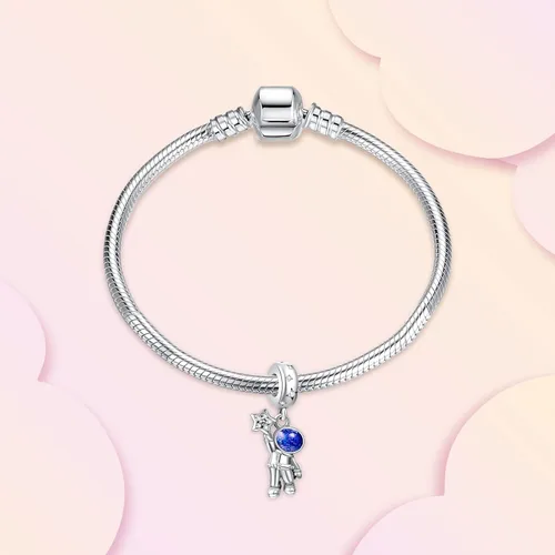 Vista 2 de Annmors Snowflake Charms for Woman-925 Sterling Silver Dangle Pendant Cubic Zirconia BeadGirl Jewelry Beads Gifts for Women BraceletNecklace