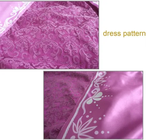 Vista 6 de Vestido morado para Halloween, cosplay, disfraz de princesa Lepe, vestido mágico morado