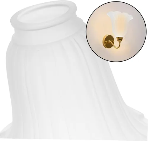 Vista 5 de VILLCASE Pantalla de techo para pantalla de mesa, pantalla de repuesto para lámpara decorativa en forma de flor