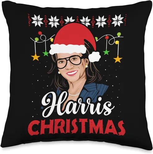 Vista 5 de Harris Christmas Kamala VP Vice President Funny Harris - Almohada de Navidad, 18 x 18 pulgadas, multicolor
