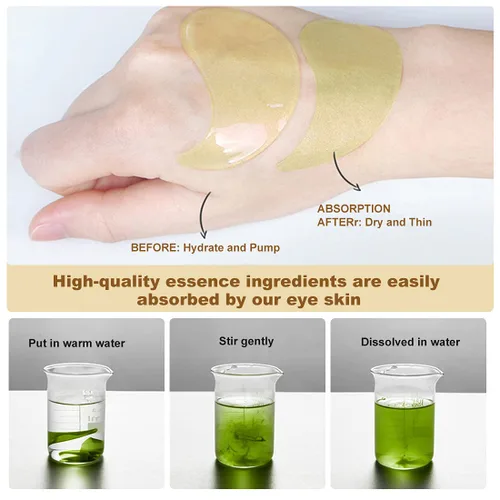 Vista 6 de Parches para debajo de los ojos, 30 pares: ojeras, tratamientos para ojos hinchados, reducen arrugas y líneas finas, parches hidratantes