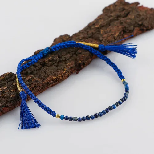 Vista 51 de Thecraftman - Pulsera trenzada de cuentas naturales, cristales energéticos, regalo para ella, pulsera de protección de hilo trenzado de mano